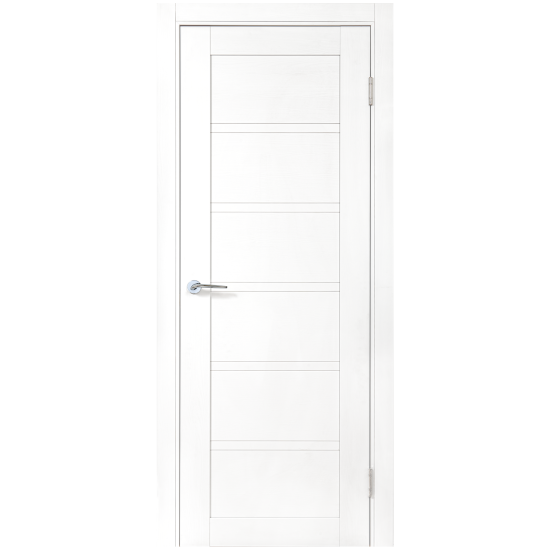 Дверь межкомнатная глухая Легда-28.1 90x200 см полипропилен цвет белое дерево с замком и петлями
