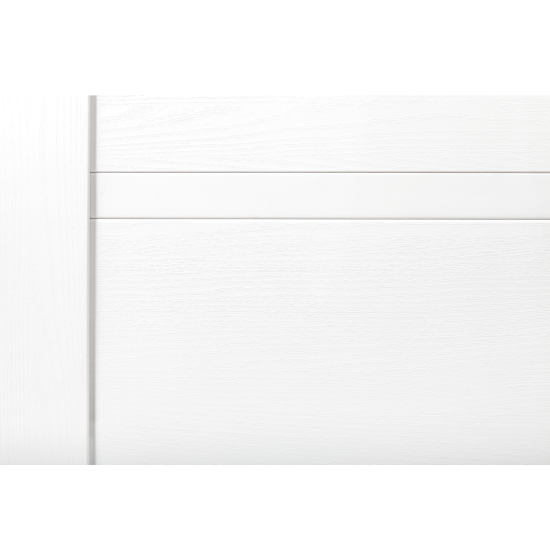 Дверь межкомнатная глухая Легда-28.1 90x200 см полипропилен цвет белое дерево с замком и петлями