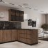 Фасад-витрина кухонного шкафа Вельск 39.7x102.1 см DELINIA ID стекло цвет черный