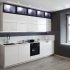 Фасад-витрина кухонного шкафа Вельск 79.7x38.1 см DELINIA ID стекло цвет черный