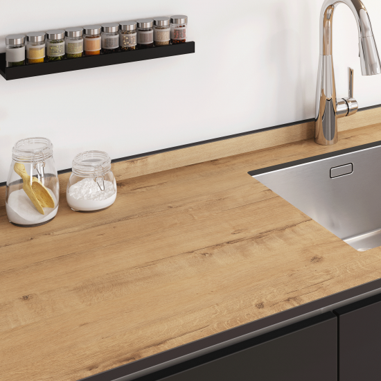 Комплект плинтусов Дуб Брукхилл 120x4 см 1 шт 60x4 см 2 шт HPL-пластик цвет коричневый