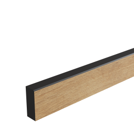 Комплект плинтусов Дуб Брукхилл 240x4 см 1 шт 60x4 см 2 шт HPL-пластик цвет коричневый