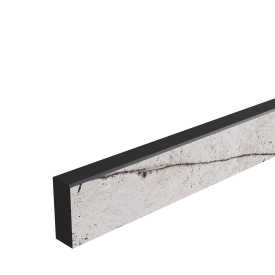 Комплект плинтусов Мугла 120x4 см 1 шт 60x4 см 2 шт HPL-пластик цвет серо-белый