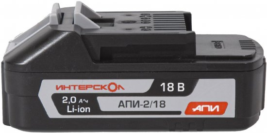 Батарея аккумуляторная Интерскол АПИ-2/18И, 18 В Li-ion 2 Ач