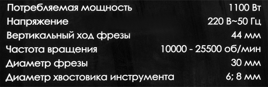 Фрезер сетевой кромочный Интерскол ФМ-40/1000Э, 1100 Вт