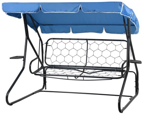 Качели садовые Naterial Losanna 3-х местные до 280 кг синий