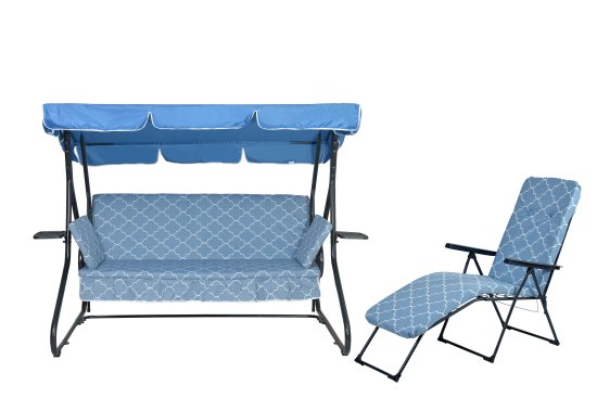 Качели садовые Naterial Losanna 3-х местные до 280 кг синий