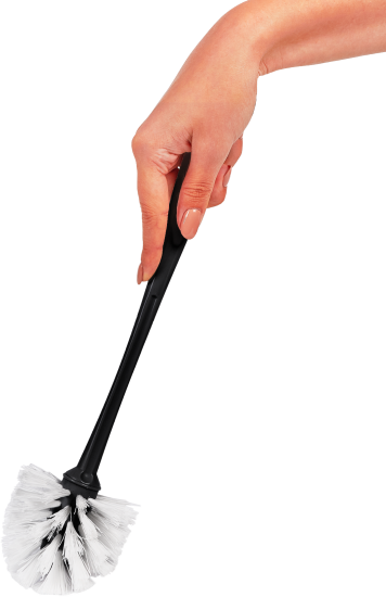 Ершик для унитаза Spin&Clean Step угловой цвет черный