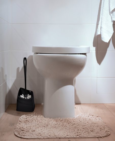 Ершик для унитаза Spin&Clean Step угловой цвет черный