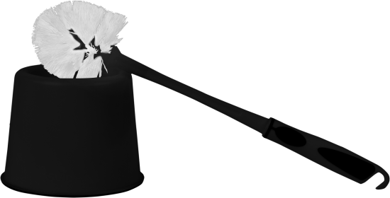 Ершик для унитаза Spin&Clean Ballet цвет черный