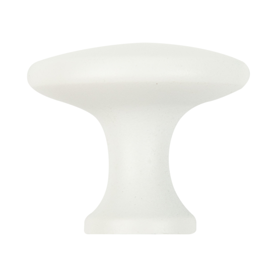 Мебельная ручка-кнопка белая 161