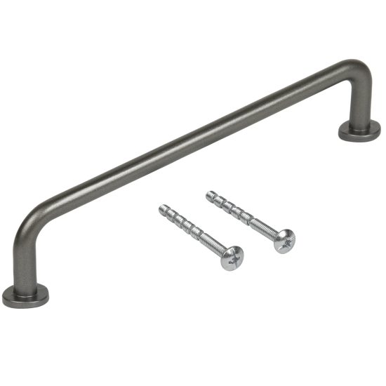 Мебельная ручка-скоба 296 128 мм графит