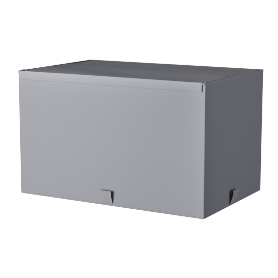 Короб для хранения Spaceo 56x33x36 см полипропилен цвет гранит