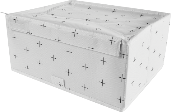 Короб для хранения Spaceo 36x16.5x28 см полиэстер цвет белый