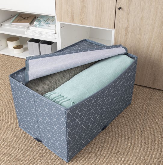 Короб для хранения Spaceo 56x33x36 см полиэстер цвет синий