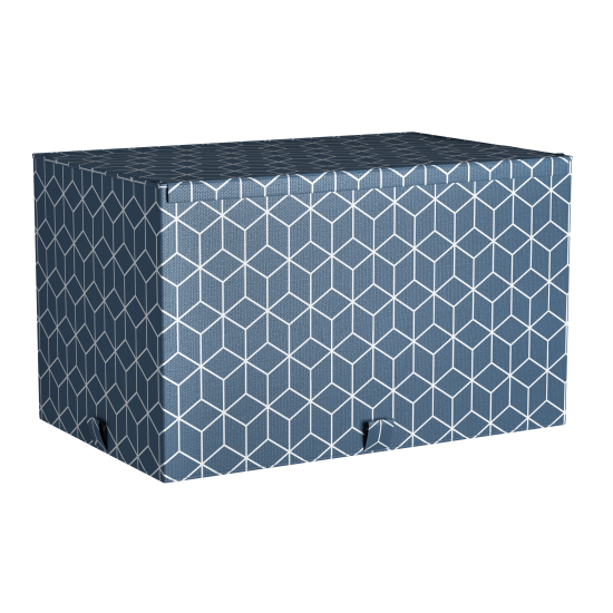 Короб для хранения Spaceo 56x33x36 см полиэстер цвет синий