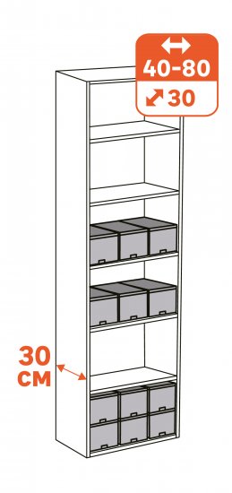 Короб для хранения Spaceo 18x16.5x28 см полипропилен цвет лагуна