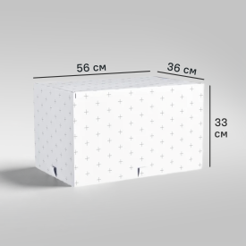 Короб для хранения Spaceo 56x33x36 см полиэстер цвет белый