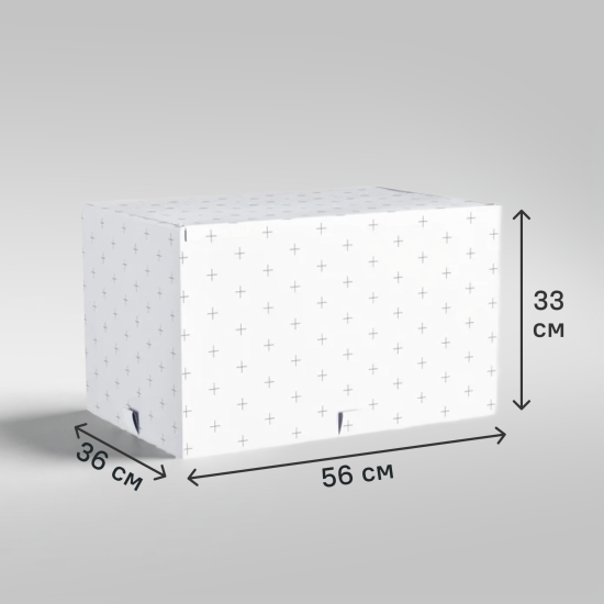 Короб для хранения Spaceo 56x33x36 см полиэстер цвет белый