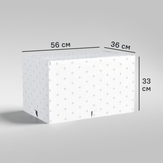 Короб для хранения Spaceo 56x33x36 см полиэстер цвет белый