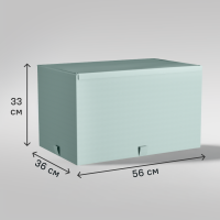 Короб для хранения Spaceo 56x33x36 см полипропилен цвет лагуна