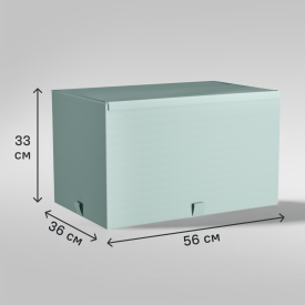 Короб для хранения Spaceo 56x33x36 см полипропилен цвет лагуна