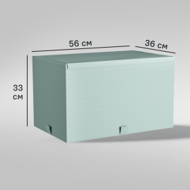Короб для хранения Spaceo 56x33x36 см полипропилен цвет лагуна