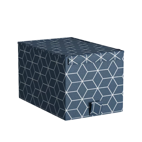 Короб для хранения Spaceo 18x16.5x28 см полиэстер цвет синий