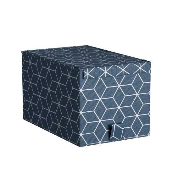 Короб для хранения Spaceo 18x16.5x28 см полиэстер цвет синий