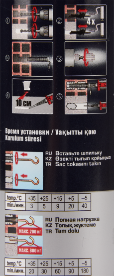 Анкер химический Tytan для кирпича и бетона 300 мл