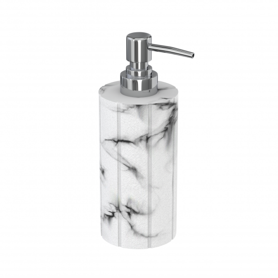 Дозатор для жидкого мыла Lemer Marble цвет белый
