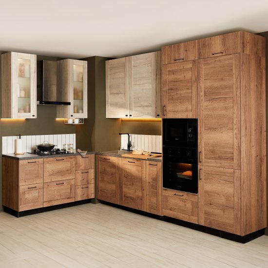 Карниз для кухонного шкафа Касли Delinia ID 220x4 см ЛДСП цвет касли