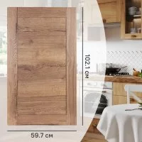 Фасад для кухонного шкафа Рошаль 59.7x102.1 см Delinia ID ЛДСП цвет темное дерево