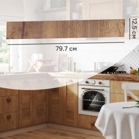 Фасад для кухонного ящика Рошаль 79.7x12.5 см Delinia ID ЛДСП цвет темное дерево