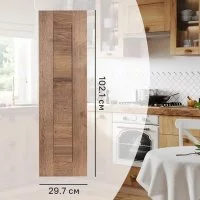 Фасад для кухонного шкафа Рошаль 29.7x102.1 см Delinia ID ЛДСП цвет темное дерево