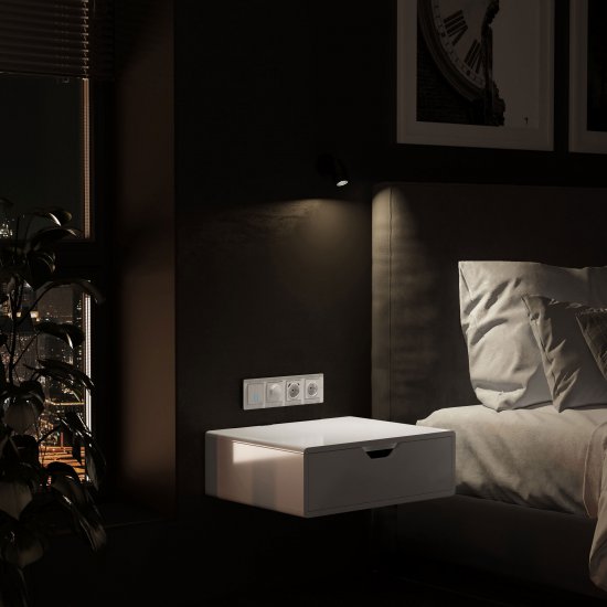 Рамка для розеток и выключателей Werkel W0042701 4 поста цвет белый