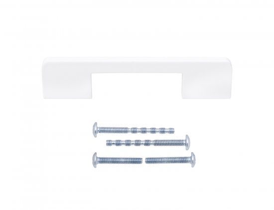 Мебельная ручка-скоба Ritiro ЦАМ 96 мм белый