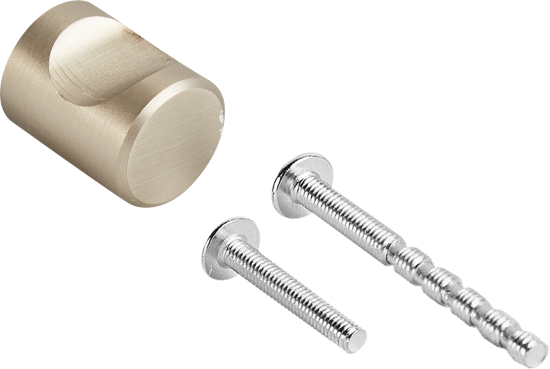 Мебельная ручка-кнопка Rothko ЦАМ цвет никель