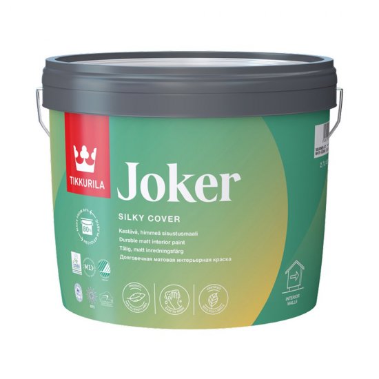 Краска моющаяся Tikkurila/Tikkivala Harmony Satin база С бесцветная 2,7 л
