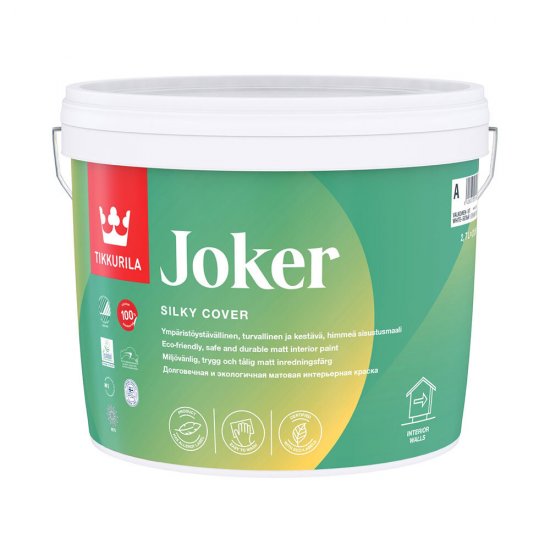 Краска моющаяся Tikkurila/Tikkivala Harmony Satin база С бесцветная 2,7 л