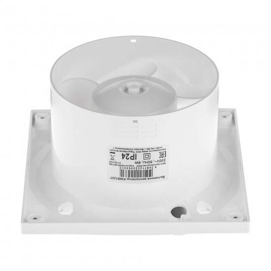 Вентилятор осевой вытяжной Equation KWS125T D125 мм 33 дБ 155 м3/ч цвет белый