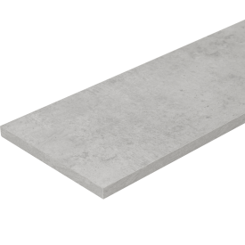 Деталь мебельная ЛДСП 1200x300x16 мм кромка со всех сторон цвет бетон светло-серый