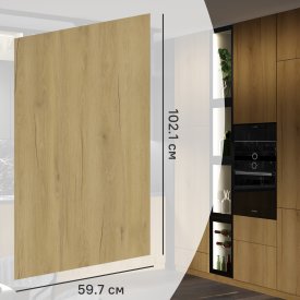 Фасад кухонного шкафа Верея 59.7x102.1 см DELINIA ID ЛДСП цвет Светлое дерево