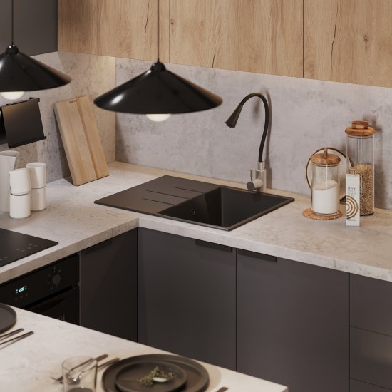 Фасад кухонного шкафа Верея 59.7x102.1 см DELINIA ID ЛДСП цвет Светлое дерево