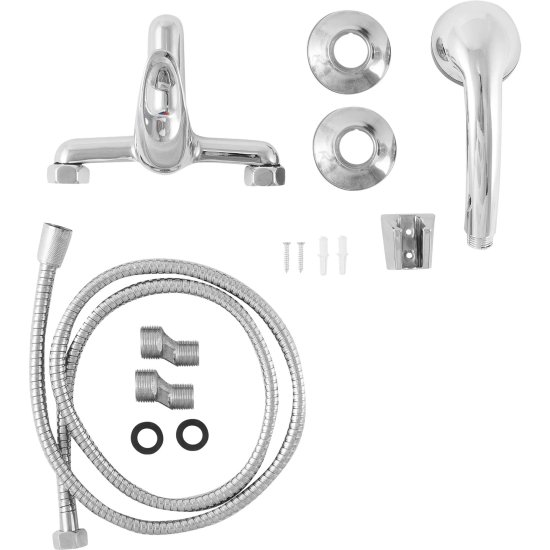 Смеситель для ванны однорычажный без лейки и шланга цвет хром