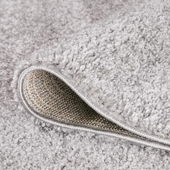 Ковер полипропилен Inspire Shaggy Bosfor 80x150 см цвет светло-серый