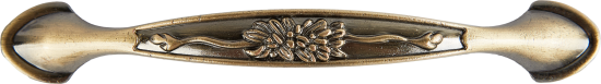 Мебельная ручка-скоба 6802 античная бронза 128 мм