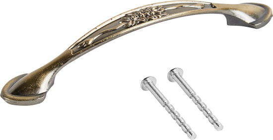 Мебельная ручка-скоба 6802 античная бронза 128 мм