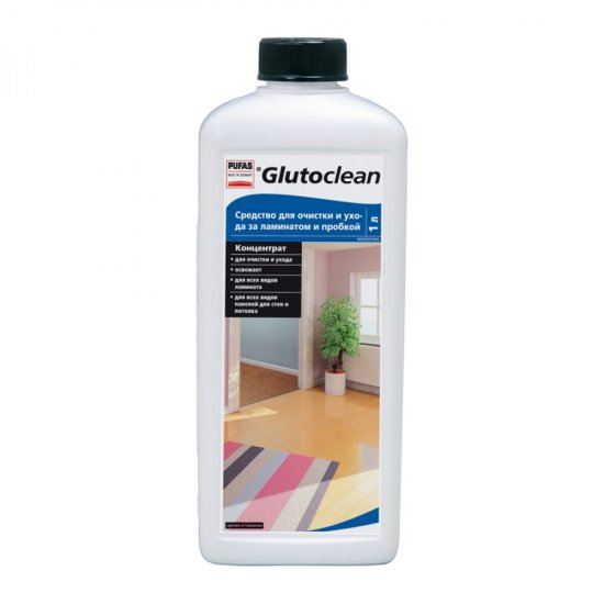 Средство для очистки и ухода за ламинатом и пробкой Glutoclean 036103092