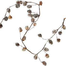 Декоративное украшение из сосновых шишек 120x6x3 см
